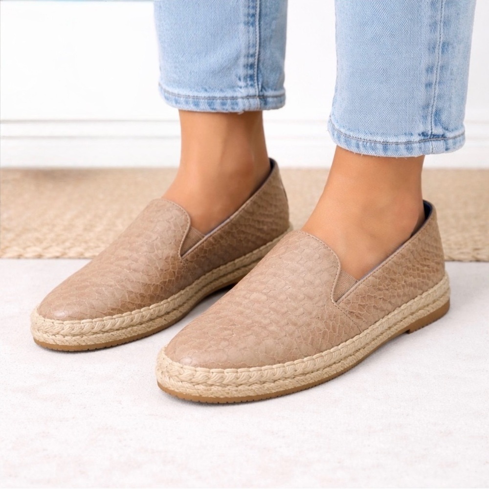 [Jeffery Campbell] Tan Natural Leather Espadrille Loafers